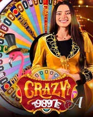 Crazy Time live game no 9897 cassino com entretenimento ao vivo para jogadores do Brasil
